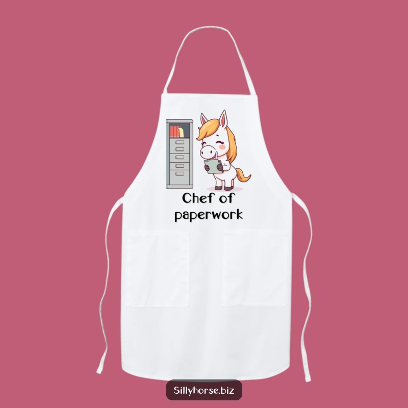 Funny Giggling Horse Apron - Hilarious Kitchen Wear for Filing Fans