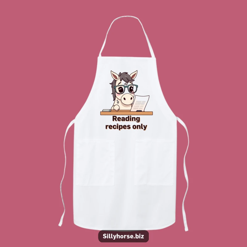 Funny Curious Horse Apron: Study in Style, Hilarious Funny Gift for Scholars