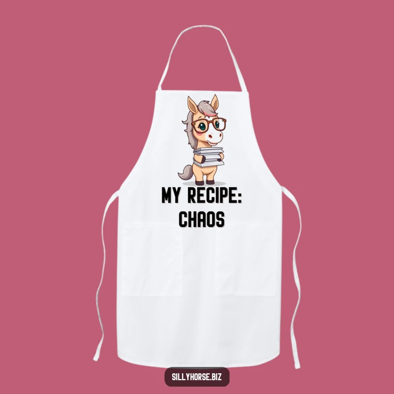 Funny Horse Baker Apron: Hilarious Horse Paper Balancer Apron for Kitchen Fun