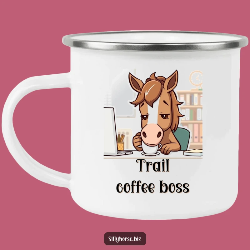 Funny Determined Horse Camping Mug: Fuel Your Adventures, Hilarious Funny Gift