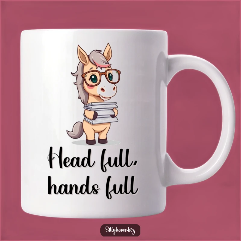 Funny Horse Scholar Mug: Hilarious Bookworm Horse Gift for Smarty Pants