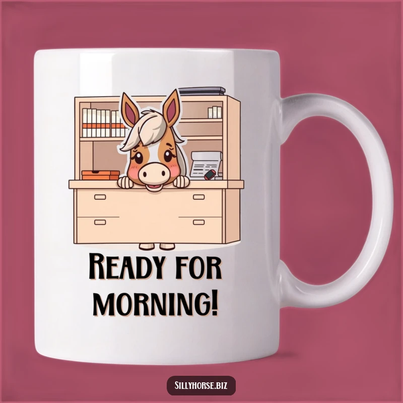 Funny Horse Surprise Mug: Hilarious Peek-a-Boo Horse Gift for Jokers